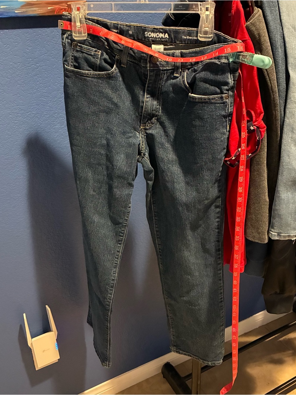SONOMA Navy Blue Slim Straight Men’s Jeans